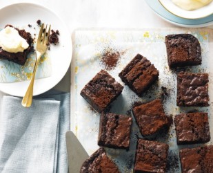Csokoládés brownie mascarpones krémmel