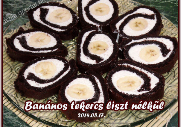 Banános tekercs liszt nélkül