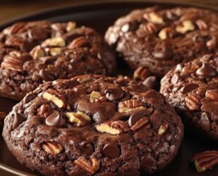 Csokis-diós brownie keksz